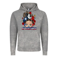 Cloud Rock Puerto Rico messy bun Vintage Hoodie - NancyCooperArtShop