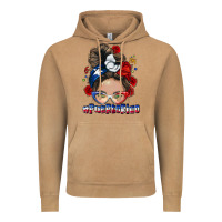 Vintage Camel Puerto Rico messy bun Vintage Hoodie - NancyCooperArtShop