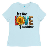 Baby Blue For The Love Of Sunshine Ladies Tee - BundleAndBundleShop