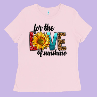 For The Love Of Sunshine Ladies Tee Designed By Bundleandbundleshop