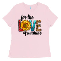 Bubblegum Pink For The Love Of Sunshine Ladies Tee - BundleAndBundleShop