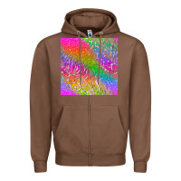 Chestnut neon glitter leopard seamless pattern Zipper Hoodie - BundleAndBundleShop