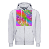 Neon Glitter Leopard Seamless Pattern Zipper Hoodie | Teevron