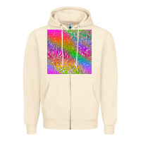 Sandshell neon glitter leopard seamless pattern Zipper Hoodie - BundleAndBundleShop