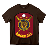 Chocolate Brown american legion baseball Heavy Core Tee - tuanDangUi