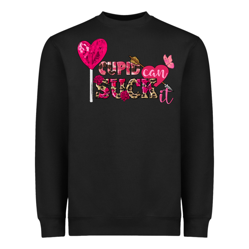 Cupid Can Suck It Valentine's Day Heavyweight Sweatshirt by FaDigitalArtStudio | Teevron