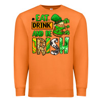 Carrot Eat drink and be Irish St. Patrick's Premium Sweatshirt - LillyAllenDesigns
