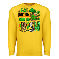 Lemon Eat drink and be Irish St. Patrick's Premium Sweatshirt - LillyAllenDesigns