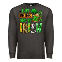 Smoke Eat drink and be Irish St. Patrick's Premium Sweatshirt - LillyAllenDesigns