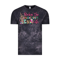 Cloud Black rockin the night shift cna life Vintage Tee - RanaPortraitStore