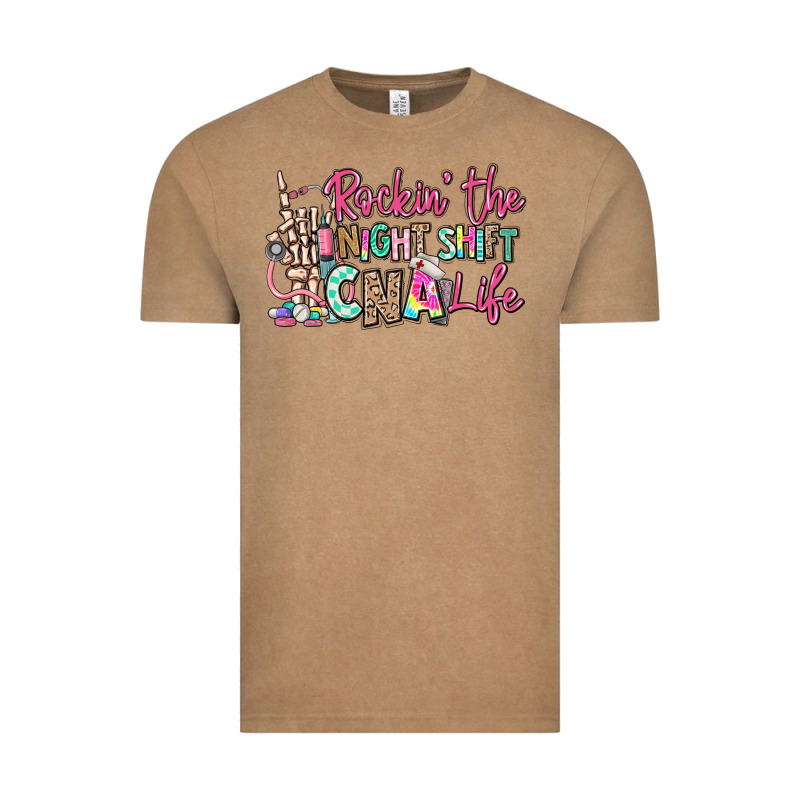 Rockin The Night Shift Cna Life Vintage Tee by RanaPortraitStore | Teevron