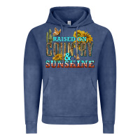 Vintage Denim Raised on Country and Sunshine Vintage Hoodie - texasbilliewilder