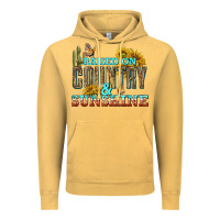 Vintage Mustard Raised on Country and Sunshine Vintage Hoodie - texasbilliewilder