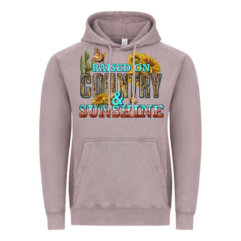 Raised On Country And Sunshine Vintage Hoodie by texasbilliewilder | Teevron