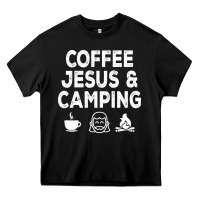 Black camp camping camper campfire campsite hiking gift Heavy Core Tee - tuanDangUi