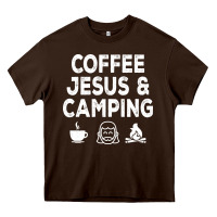 Chocolate Brown camp camping camper campfire campsite hiking gift Heavy Core Tee - tuanDangUi