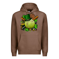 Chestnut st.patrick's day softball Premium Hoodie - FaDigitalArtStudio