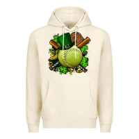 Tofu st.patrick's day softball Premium Hoodie - FaDigitalArtStudio