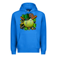 True Royal st.patrick's day softball Premium Hoodie - FaDigitalArtStudio