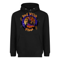 Black bad witch vibes Heavyweight Hoodie - SublimationCraftShop