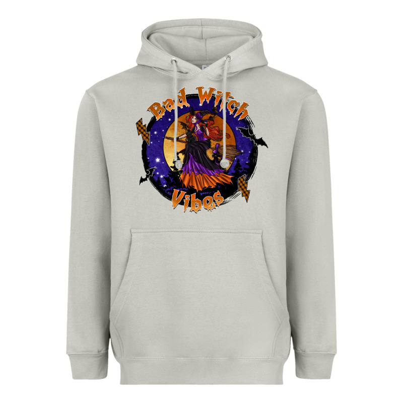 Bad Witch Vibes Heavyweight Hoodie by SublimationCraftShop | Teevron
