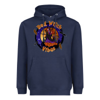 Navy bad witch vibes Heavyweight Hoodie - SublimationCraftShop