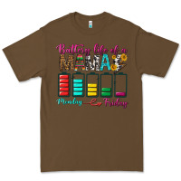 Cacao Battery Life Of A Mama Premium Tee - BundleAndBundleShop