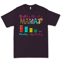 Plum Battery Life Of A Mama Premium Tee - BundleAndBundleShop