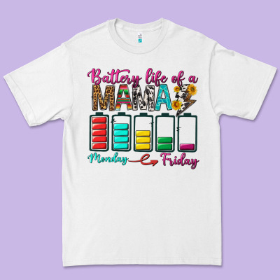 Battery Life Of A Mama Premium Tee Designed By Bundleandbundleshop