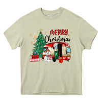 Mossy merry christmas camper Heavy Core Tee - MaliasSmallBusiness