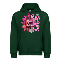 Forest Green breast cancer sunflower Urban Hoodie - BarkalooDesign