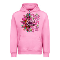 Fuchsia Pink breast cancer sunflower Urban Hoodie - BarkalooDesign