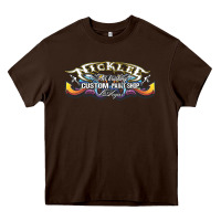 Chocolate Brown nick lee airbrushing gift Heavy Core Tee - tuanDangUi
