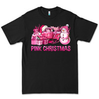 Black Pink Christmas Truck Premium Tee - BundleAndBundleShop