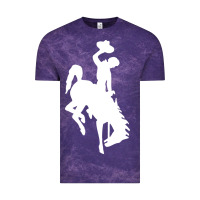 Cloud Purple wyoming cowboys Vintage Tee - DesignPulse
