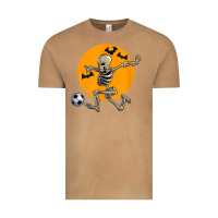Vintage Camel skeleton soccer player funny halloween blood moon Vintage Tee - DesignPulse