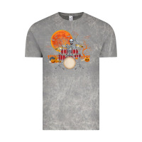 Cloud Rock Skeleton Drummer Halloween Costume Playing Drums Mens Boys Vintage Tee - DesignPulse