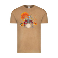 Vintage Camel Skeleton Drummer Halloween Costume Playing Drums Mens Boys Vintage Tee - DesignPulse