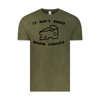 Vintage Olive it ain't easy being cheesy Vintage Tee - DesignPulse