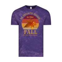 Cloud Purple feminist my favorite season is fall patriarchy retro vintage long slee Vintage Tee - DesignPulse