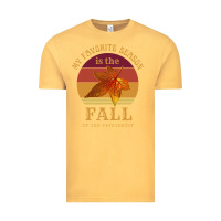 Vintage Mustard feminist my favorite season is fall patriarchy retro vintage long slee Vintage Tee - DesignPulse