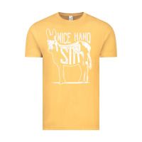 Vintage Mustard Nice Hand Sir Donkey Poker Funny Gambling Design For Fans Vintage Tee - DesignPulse
