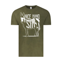 Vintage Olive Nice Hand Sir Donkey Poker Funny Gambling Design For Fans Vintage Tee - DesignPulse