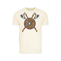 Vintage Arctic renaissance fair faire festival medieval theme axe shield Vintage Tee - DesignPulse
