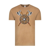 Vintage Camel renaissance fair faire festival medieval theme axe shield Vintage Tee - DesignPulse