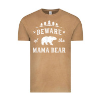 Vintage Camel beware mama bear mom protect strong mother graphic clip art t shirt Vintage Tee - DesignPulse