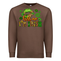 Chestnut kiss me im irish st patricks lip stain Premium Sweatshirt - LillyAllenDesigns