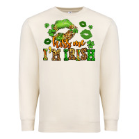 Sandshell kiss me im irish st patricks lip stain Premium Sweatshirt - LillyAllenDesigns