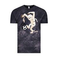 Cloud Black funny halloween soccer ball Vintage Tee - DesignPulse