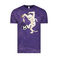 Cloud Purple funny halloween soccer ball Vintage Tee - DesignPulse